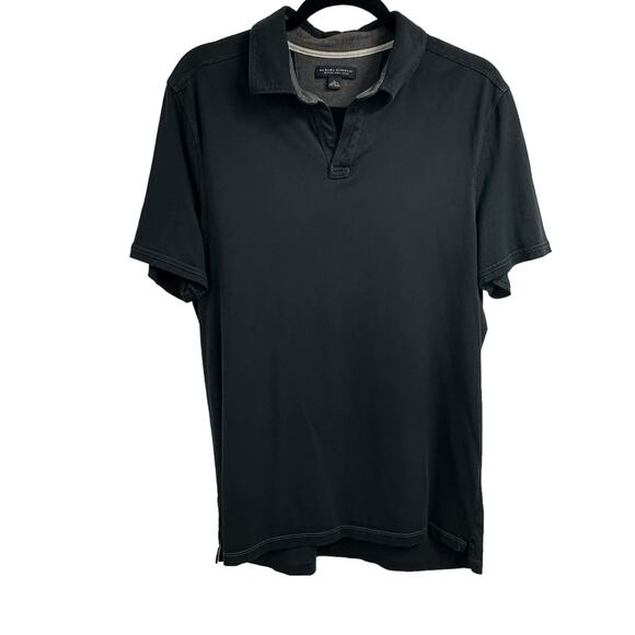 Banana Republic Other - Banana Republic Men's Pima Polo Shirt Large Fitted Cotton Black
